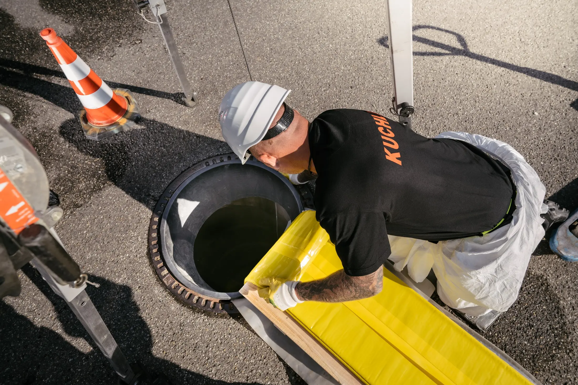 Schlauchrelining mit UV-Härtung Schlauchrelining mit UV-Härtung